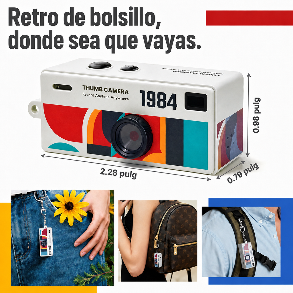 Mini Cámara Retro con calidad HD